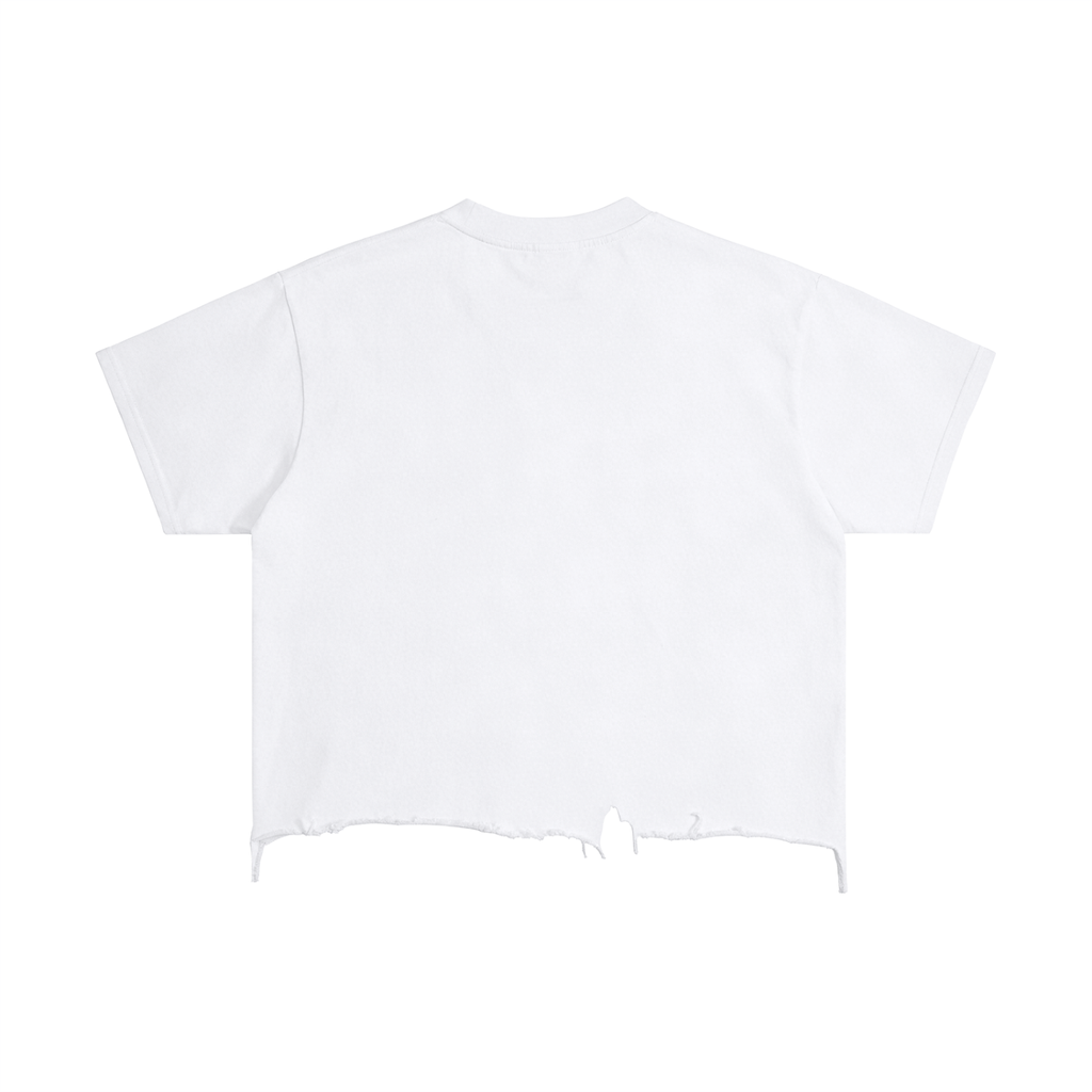 Mariah the Scientist Vintage Wash Boxy Distressed Hem T-Shirt