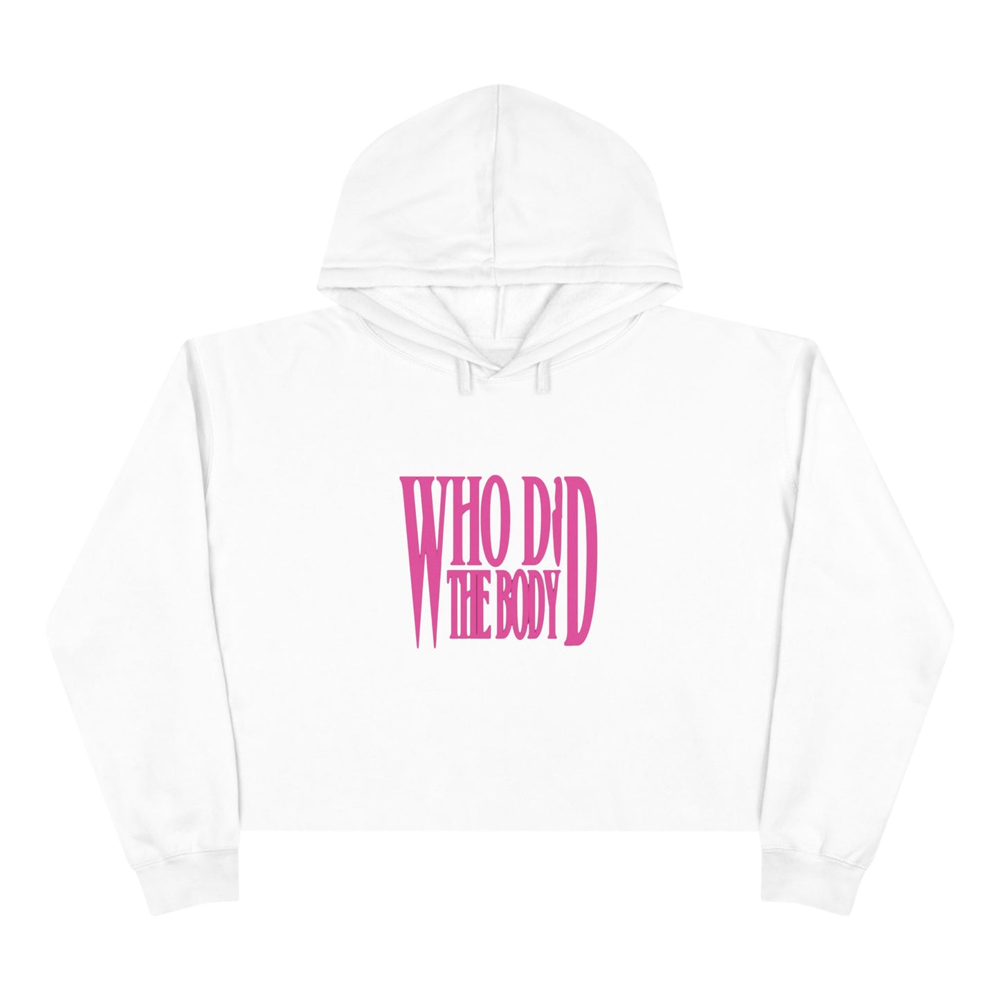 'Who Did the Body' Crop Hoodie