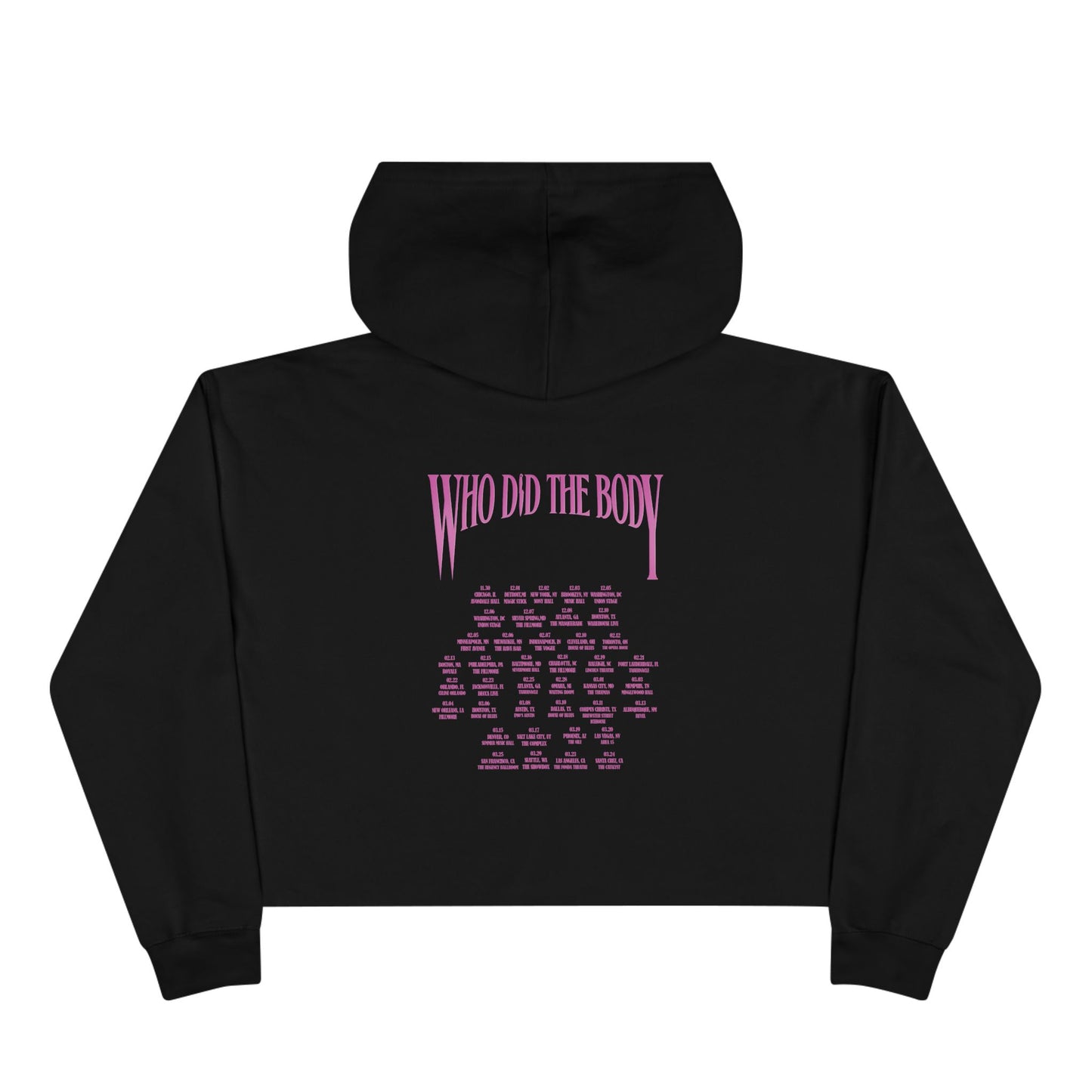 'Who Did the Body' Crop Hoodie