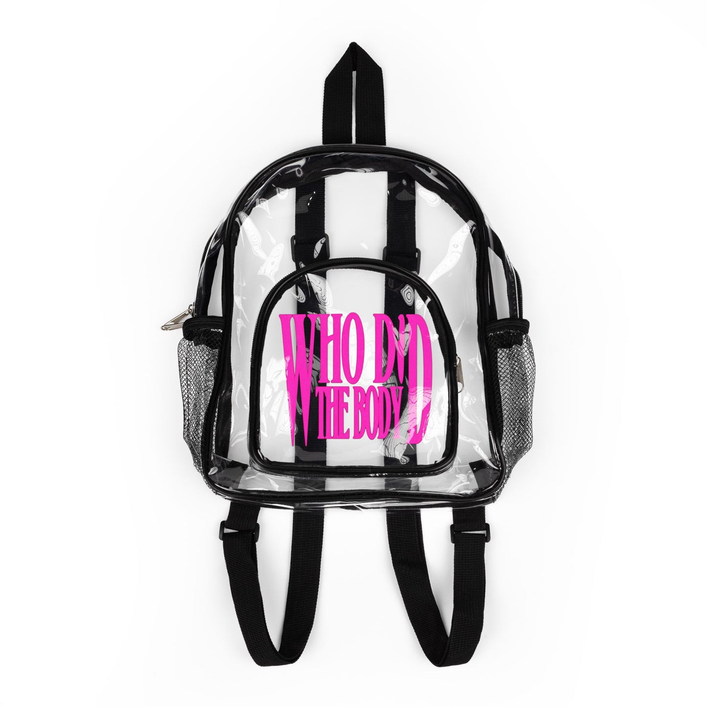 "Who Did The Body" Clear Stadium Backpack