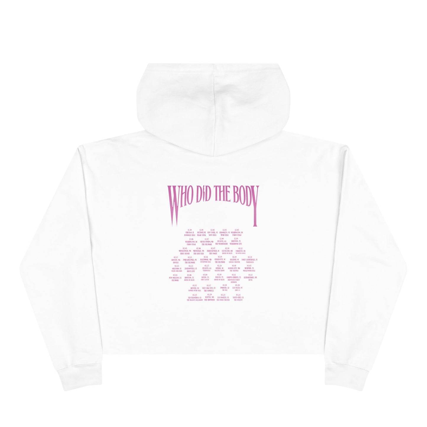 'Who Did the Body' Crop Hoodie