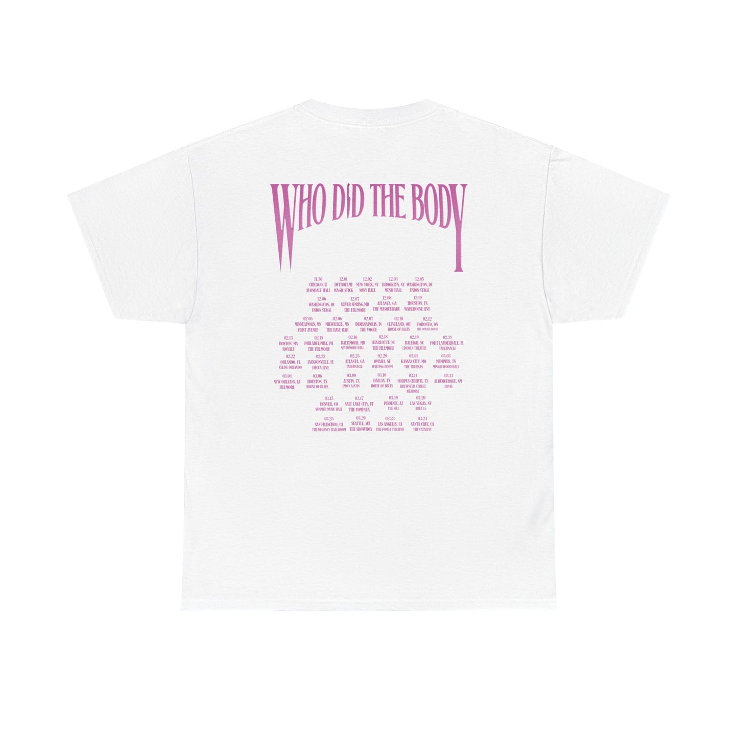 Monaleo Who Did the Body Shirts Unisex Heavy Cotton Tee