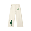 Contrast Tape Straight-Leg Sweatpants