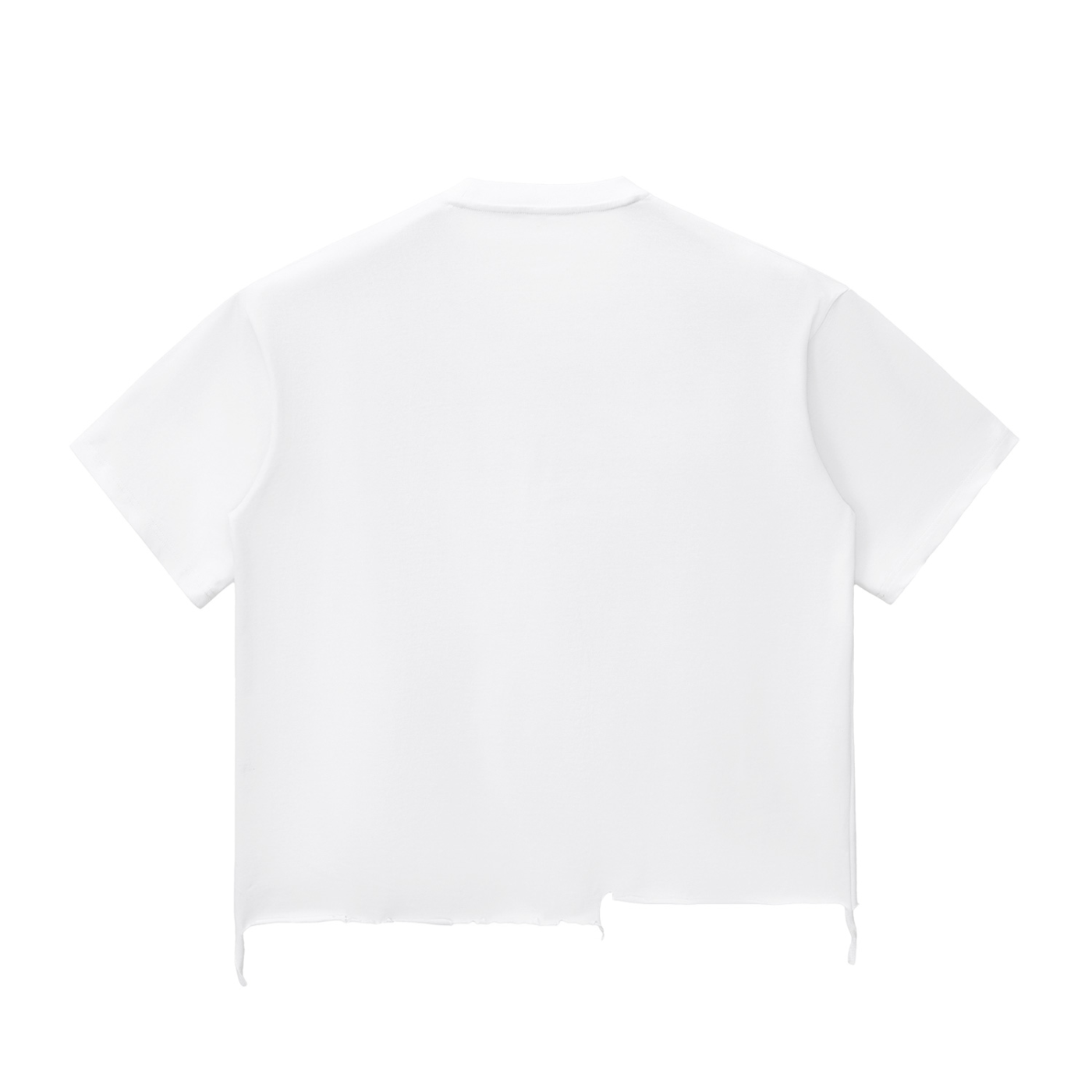 BREEZY Snow Wash Raw-Hem Boxy T-shirt