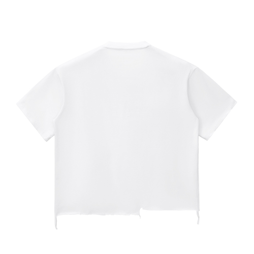 BREEZY Snow Wash Raw-Hem Boxy T-shirt