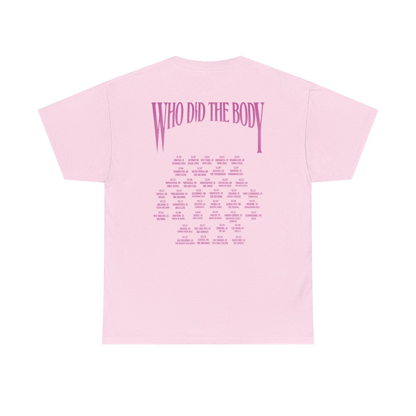 Monaleo Who Did the Body Shirts Unisex Heavy Cotton Tee