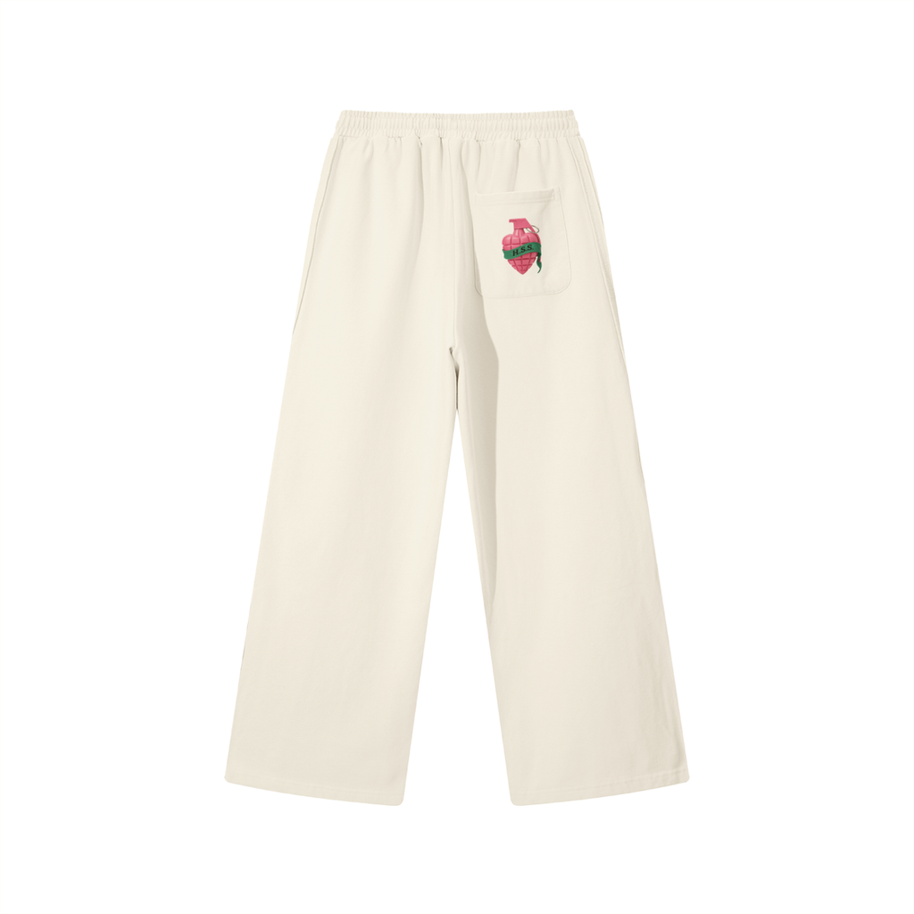 Contrast Tape Straight-Leg Sweatpants